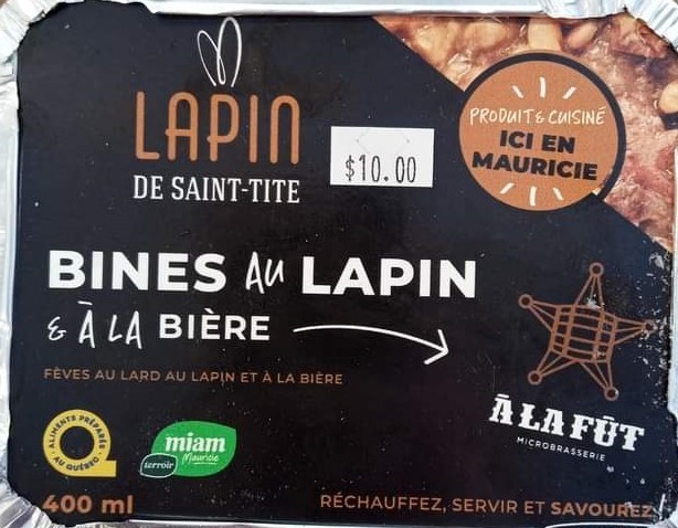 BINES AU LAPIN & A LA BIERE DE ST-TITE 400ML